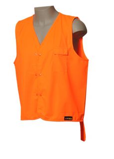 HI VIS VEST DAY ONLY DUAL DOMED - DUAL SIZES
