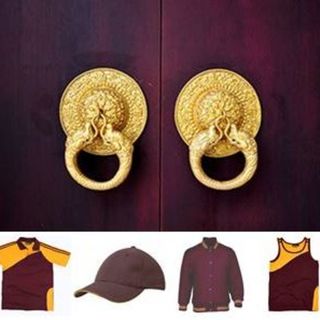 MAROON/GOLD