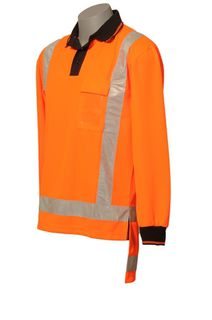 HI VIS DAY/NIGHT LONG SLEEVE POLO