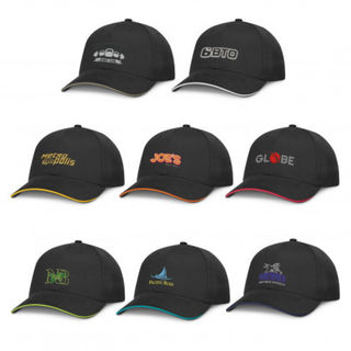 Swift Cap - Black with Coloured Trim