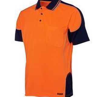 HI VIS CONTRAST PIPING POLO